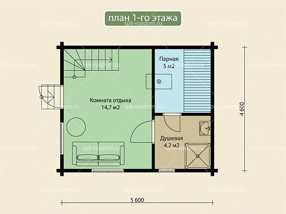 Баня 5x6м