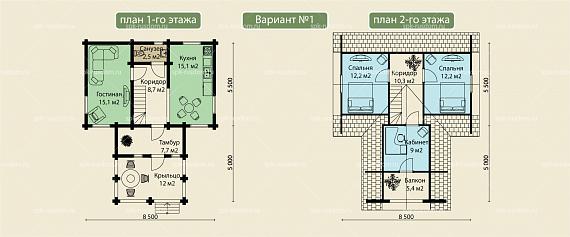 Дом под ключ 9x12м