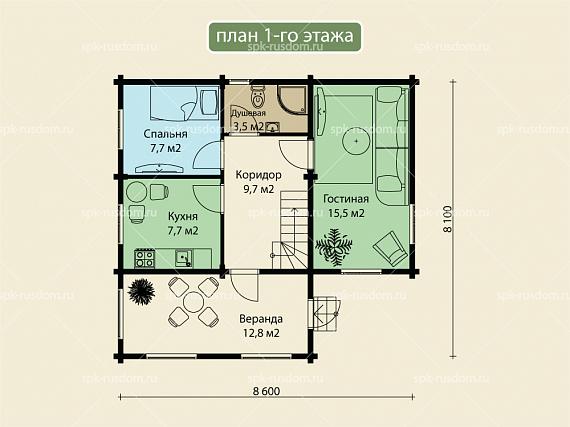 Дом под ключ 9x9м