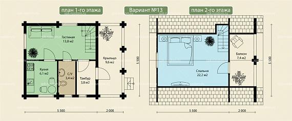 Дом под ключ 6x8м