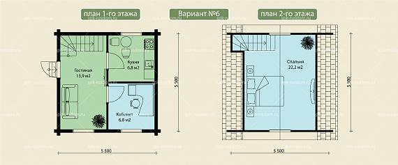 Дом 6x6м