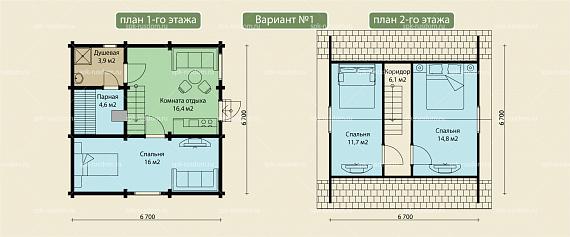 Баня 7x7м