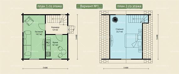 Дом под ключ 6x6м