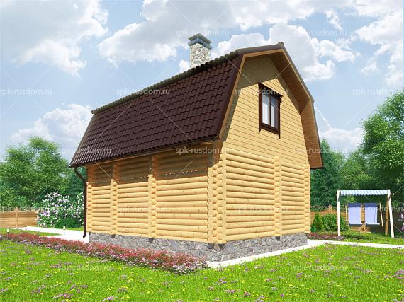 Баня под ключ 6x7м