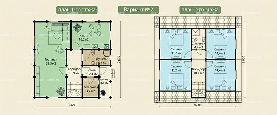 Дом 10x10м