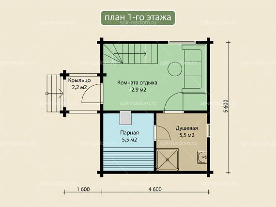 Баня 5x6м