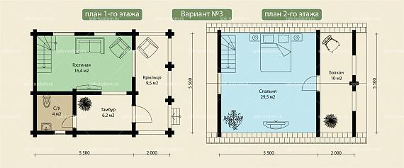 Дом под ключ 6x8м