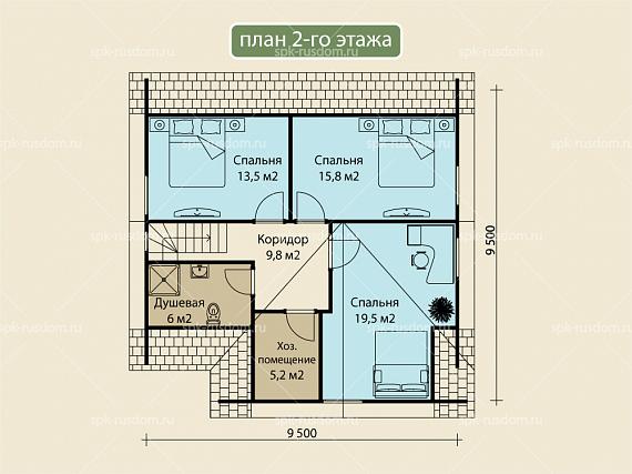 Дом 10x10м