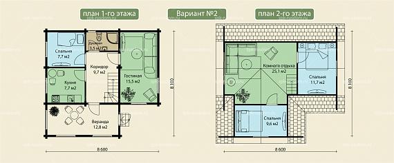 Дом 9x9м