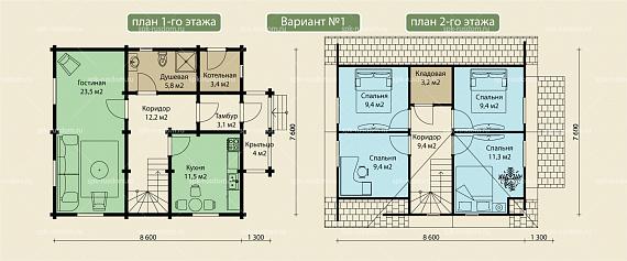 Дом 8x9м