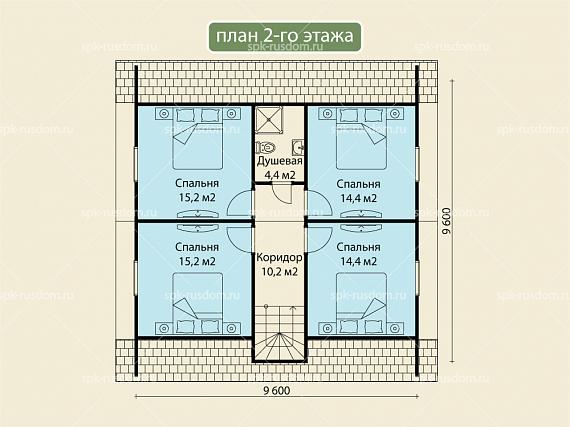 Дом 10x10м