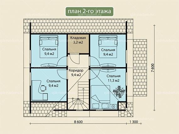 Дом под ключ 7x9м