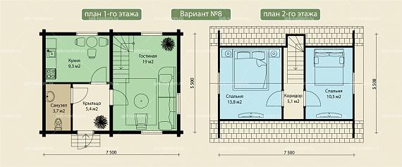 Дом 6x8м