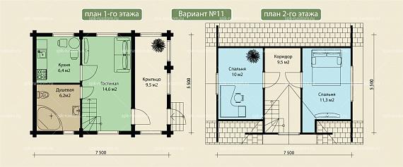 Дом 6x8м