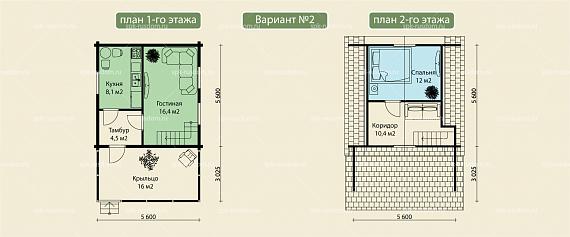 Дом 6x6м