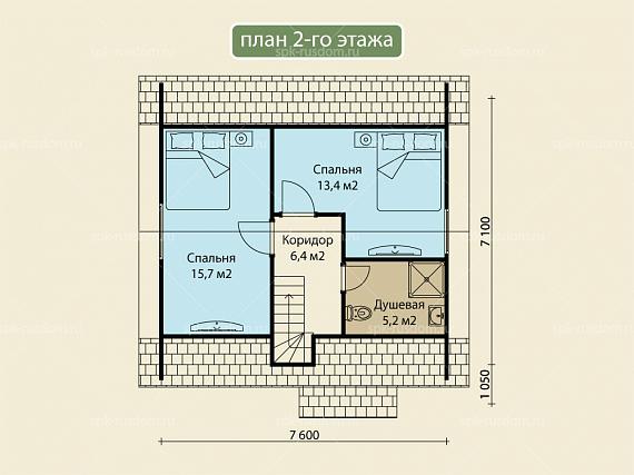 Дом под ключ 7x8м