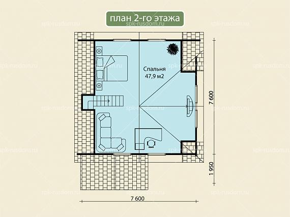 Дом 8x8м