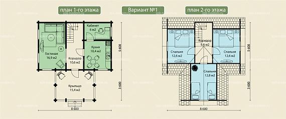 Дом 9x9м