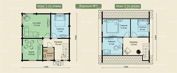 Дом 8x8м