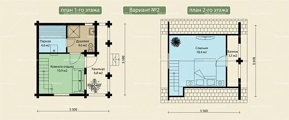 Баня 6x6м