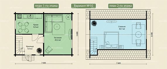 Дом 6x8м
