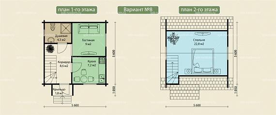 Дом 6x6м