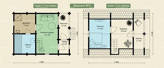 Баня 6x8м