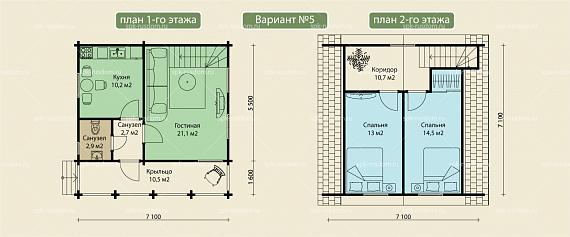 Дом 8x8м
