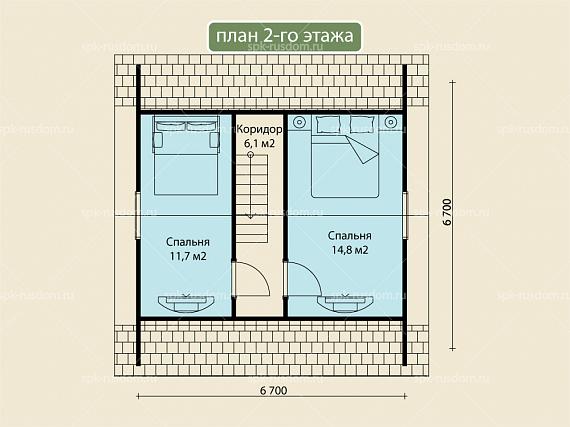 Баня под ключ 7x7м