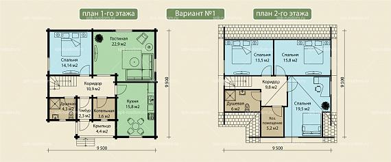 Дом под ключ 10x10м