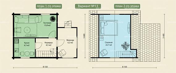 Дом 6x6м
