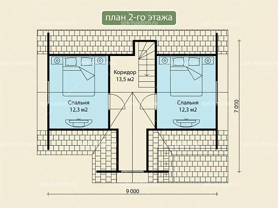 Дом 7x9м