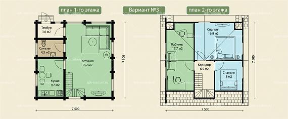 Дом 8x8м