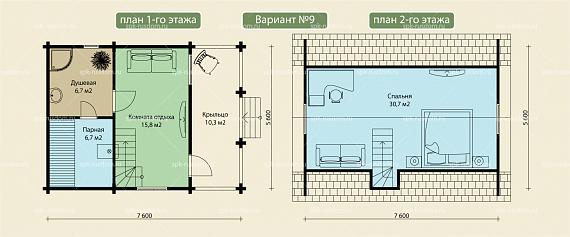 Баня 6x8м