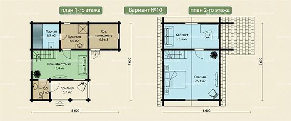 Баня 6x8м