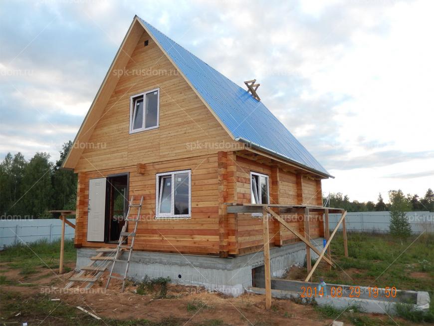 Баня 6x8м в д. Вороново Ярославская обл.